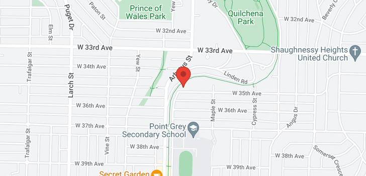 map of 2095 W 35TH AVENUE